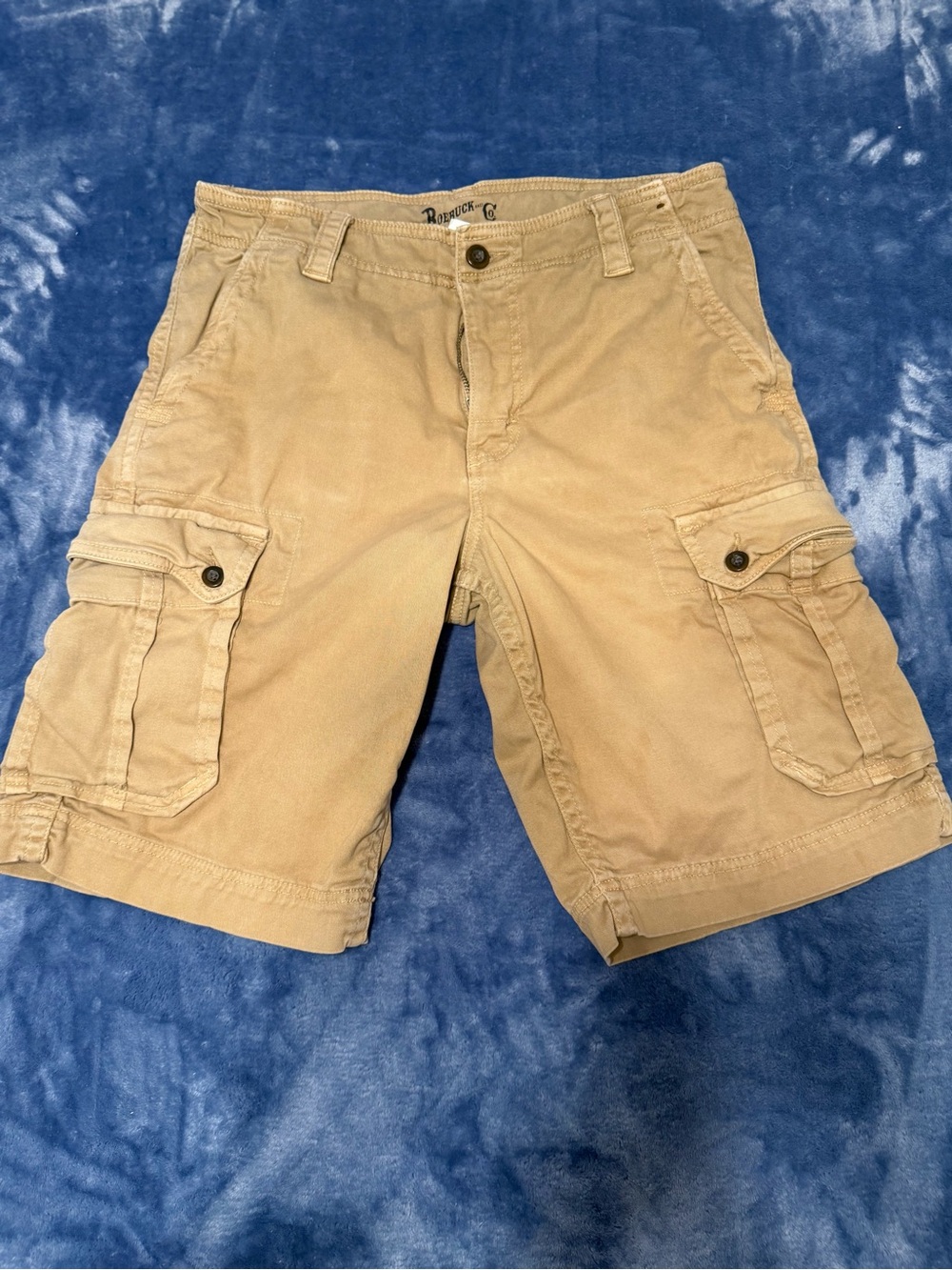 Men's Cargo Shorts in Tan - Unbranded Utility Style